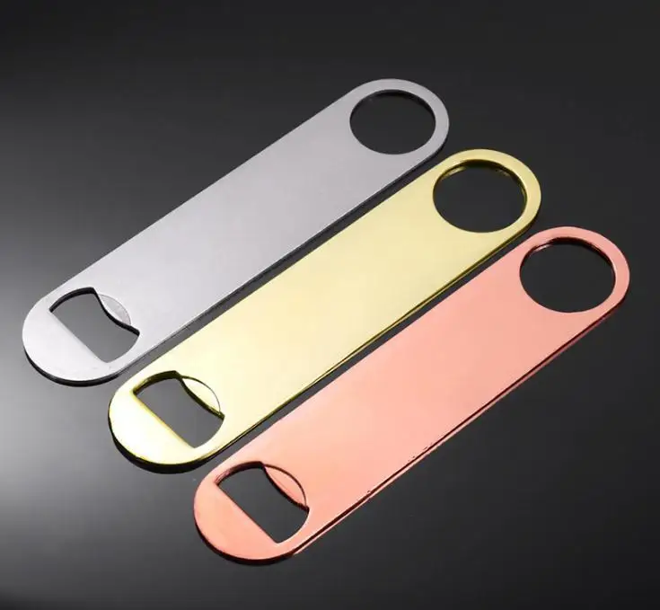 Creative All-steel Fancy Bottle Opener Straight American Style Beer Bottle Opener Home Restaurant Stainless Steel Opener