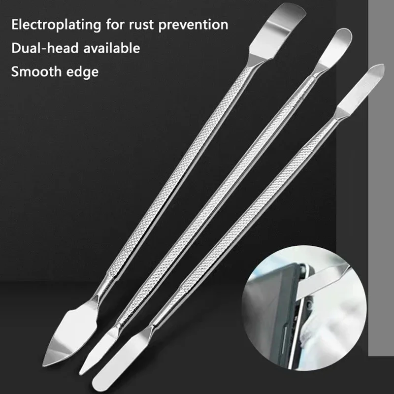 3PC Smart Phone Opening Pry Hand Tool Kit  Metal Spudger Disassemble Tools Repair Tools For APPLE Tablet PC Mobile Phone New