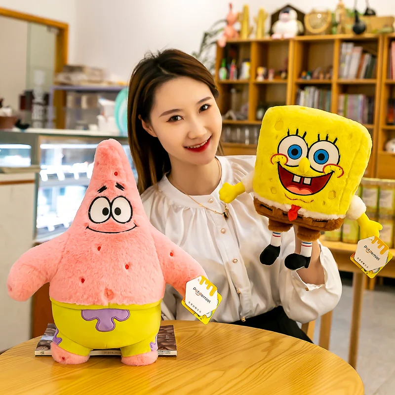 SpongeBob SquarePants Patrick Star Plush Toy Throw Pillow Cartoon&Cute Stuffed Toy Doll Car Decorations Birthday Gift For Girl