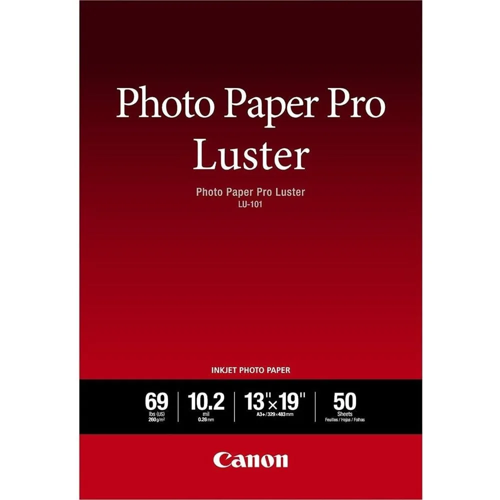 캐논 LU-101 광택 사진 용지 13x19 인치, 50팩