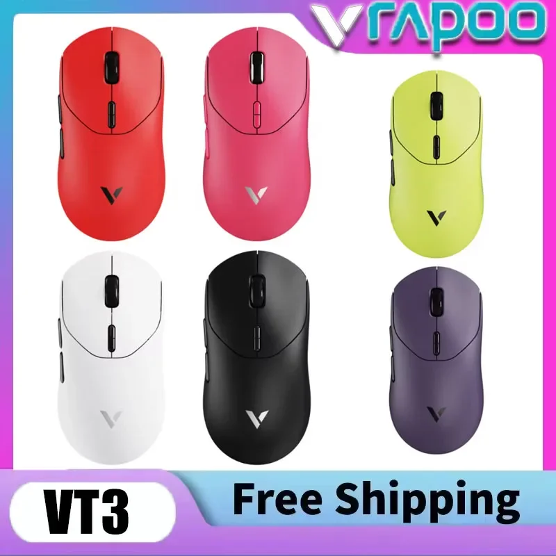 

Rapoo VT3 MAX P5 Plus E-Sports Wireless Mouse, True 8K High Response Rate, 53g Lightweight Ergonomic, Macro Customizable, 750Hr