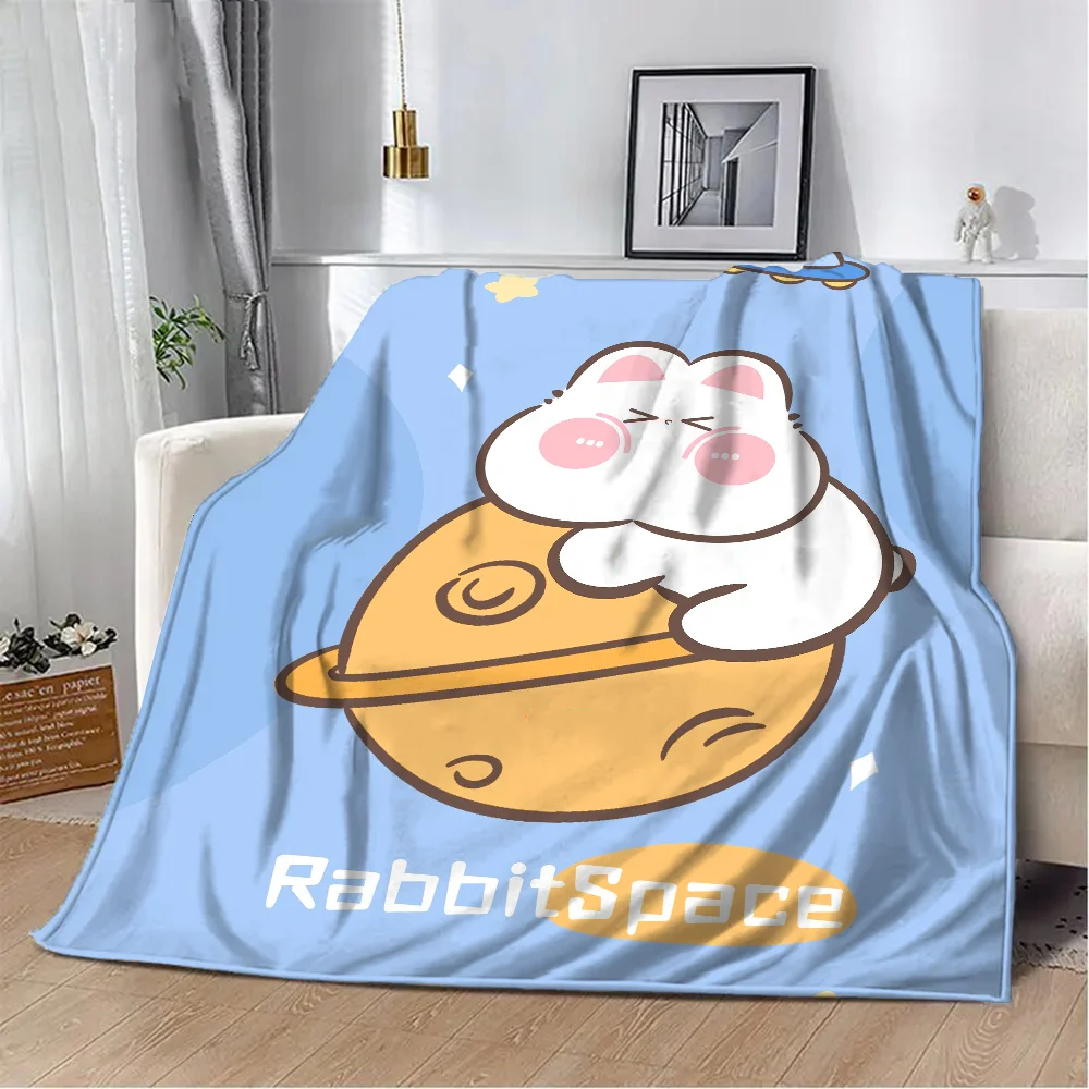 R-rabbit Space Flannel Blanket Bed Blankets Luxury Throw Blankets & Throws Microfiber Bedding Decorative Sofa Blanket for Sofas