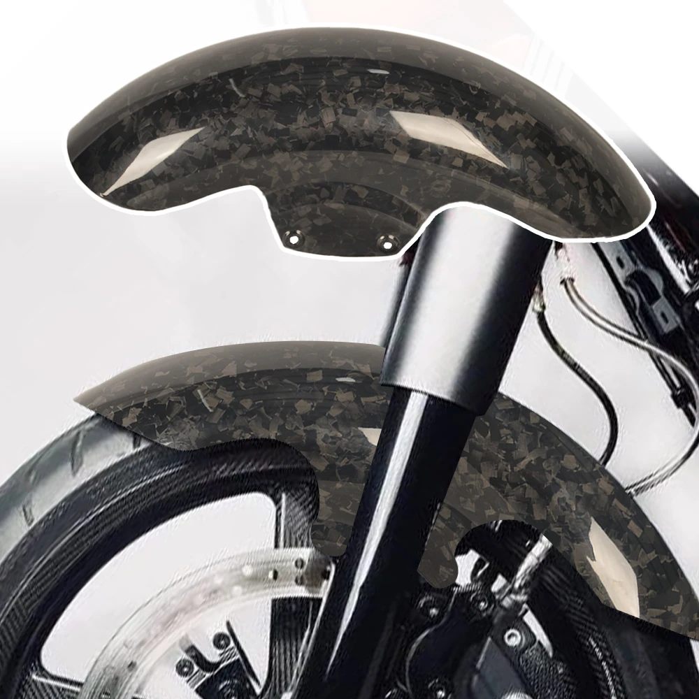 

Мотоциклетное 19-дюймовое переднее крыло из кованого чистого углеродного волокна для Harley Davidson Touring Road Glide Street Glide Road King 2014-2023