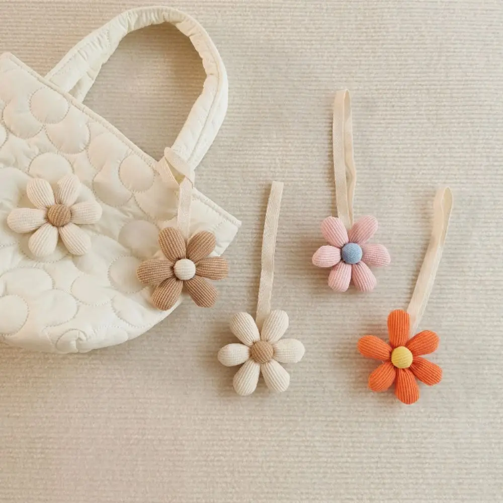 Cloth Flower Bag Pendant Bag Match Accessories Stuffed Fresh Backpack Decoration Korean Style Bag Charms Floral Lanyard Gift