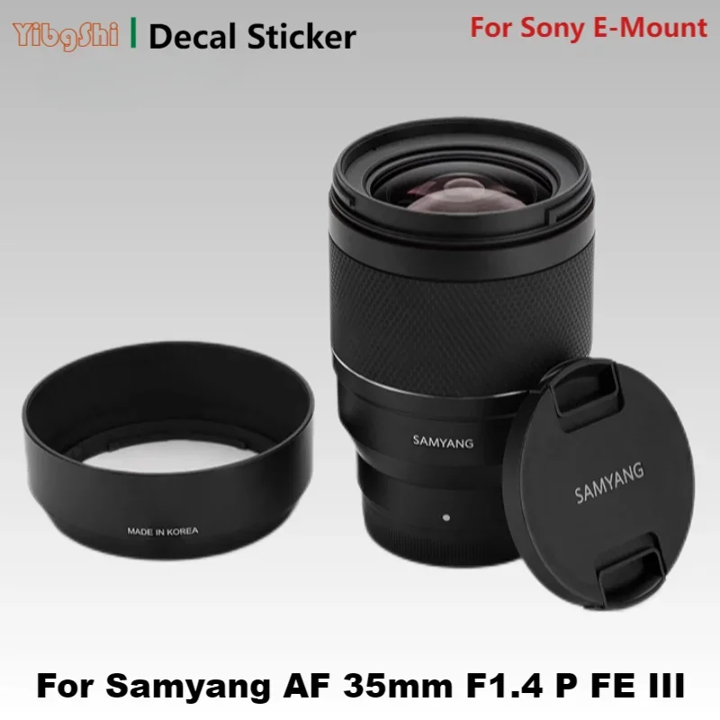 For Samyang AF 35mm F1.4 P FE Third Generation Lens Skin 35F1.4 Lens Sticker AF35 F1.4 Gen3 Lens Skin Wrap Cover