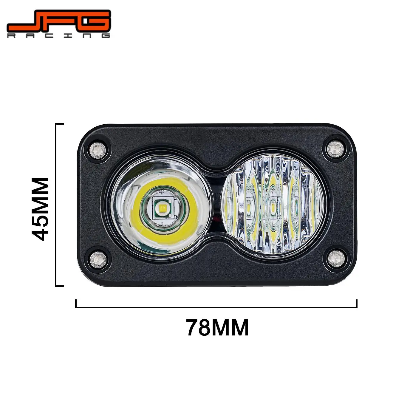 For Ridstar Q20 YVY C20 LED Headlight Fog Driving Spot Light With Bracket Electric Dirt Bike E-bikes Yellow White Light