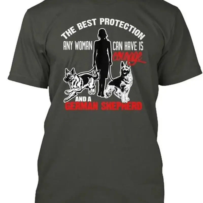 Courage And A German Shepherd Size Premium T shirt M 2XL
