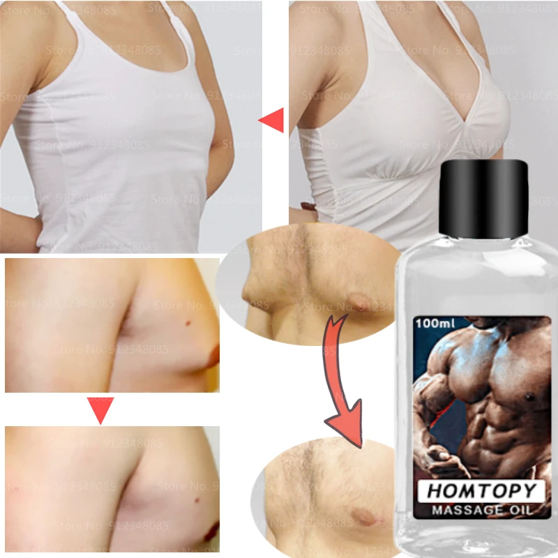 Men's Special Thin Breast Oil To Reduce Big Breasts and Small Breasts Essential Oil To Reduce Men's Breasts Chest Tightening
