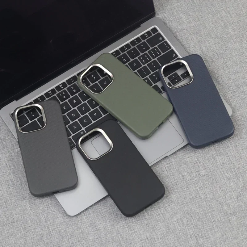 럭셔리 다이아몬드 릴리프 가죽 MagSafe 전화 케이스 iPhone 16 15pro max 15 14 Pro 13 무선 충전 합금 렌즈 하드 PC 커버