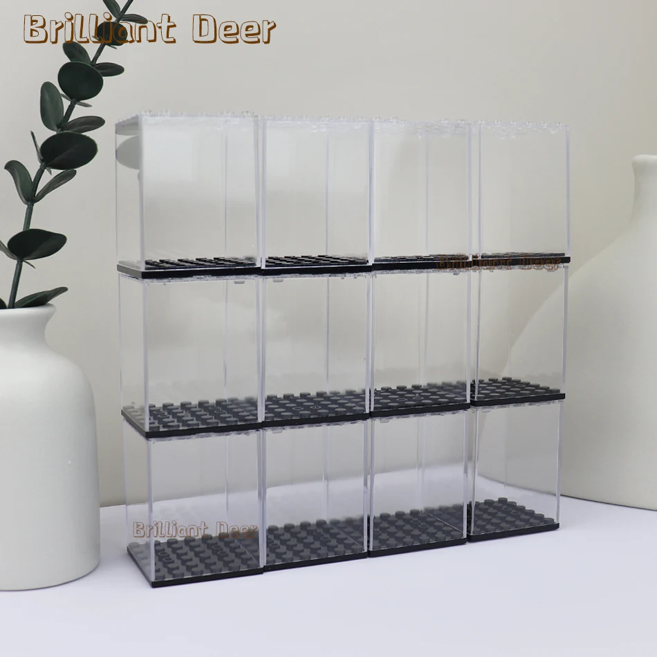 Vitrina De Exhibición De Acrílico Transparente Con 4 Niveles Y 8 Compartimentos – Estuche Apilable Para Modelos De Coches De Juguete (2 O 4 Unidades)