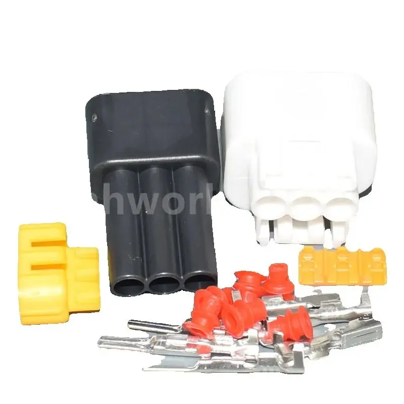 shhworldsea 3pin Auto plastic socket circular wire harness cable connector FW-C-3M(2)-B  FW-C-3F(2)-B