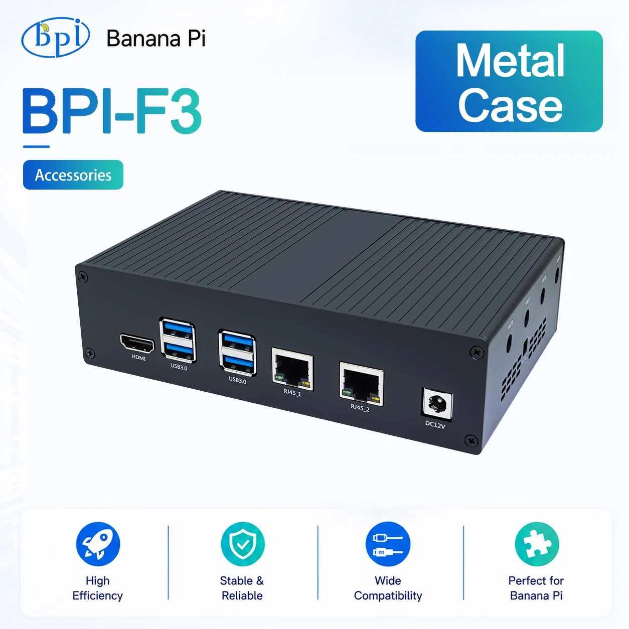 Banana Pi BPI-F3 Metal Case Suitable for BPI-F3 Development Board Accessories