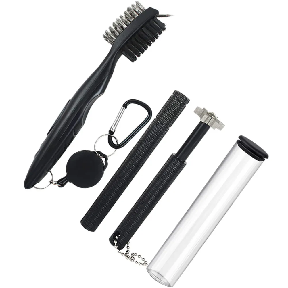 

1Set Golf Club Groove Sharpener Precision Durable Cleaning Brush Golfing Supplies Kit Golf Brush Club Cleaner Groove Sharpener