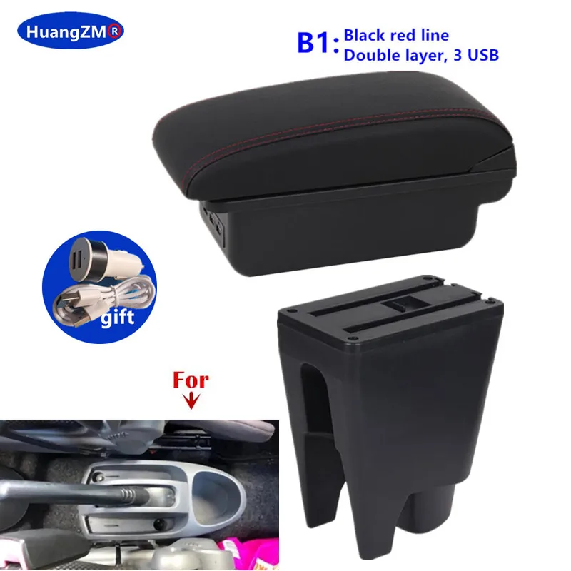 Voor Peugeot 107 Armsteun doos Voor Citroen C1 Toyota Aygo BJ Auto Armsteun opbergdoos Gewijd Retrofit Interieur Auto Accessoires