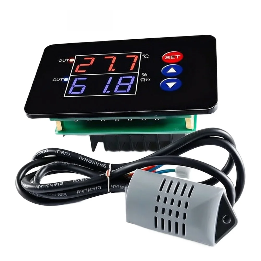 HW-M453 For Smart Digital Thermostat Humidity Controller 12V 24V 220V High Accuracy LCD Display For Heating Cooling Incubator