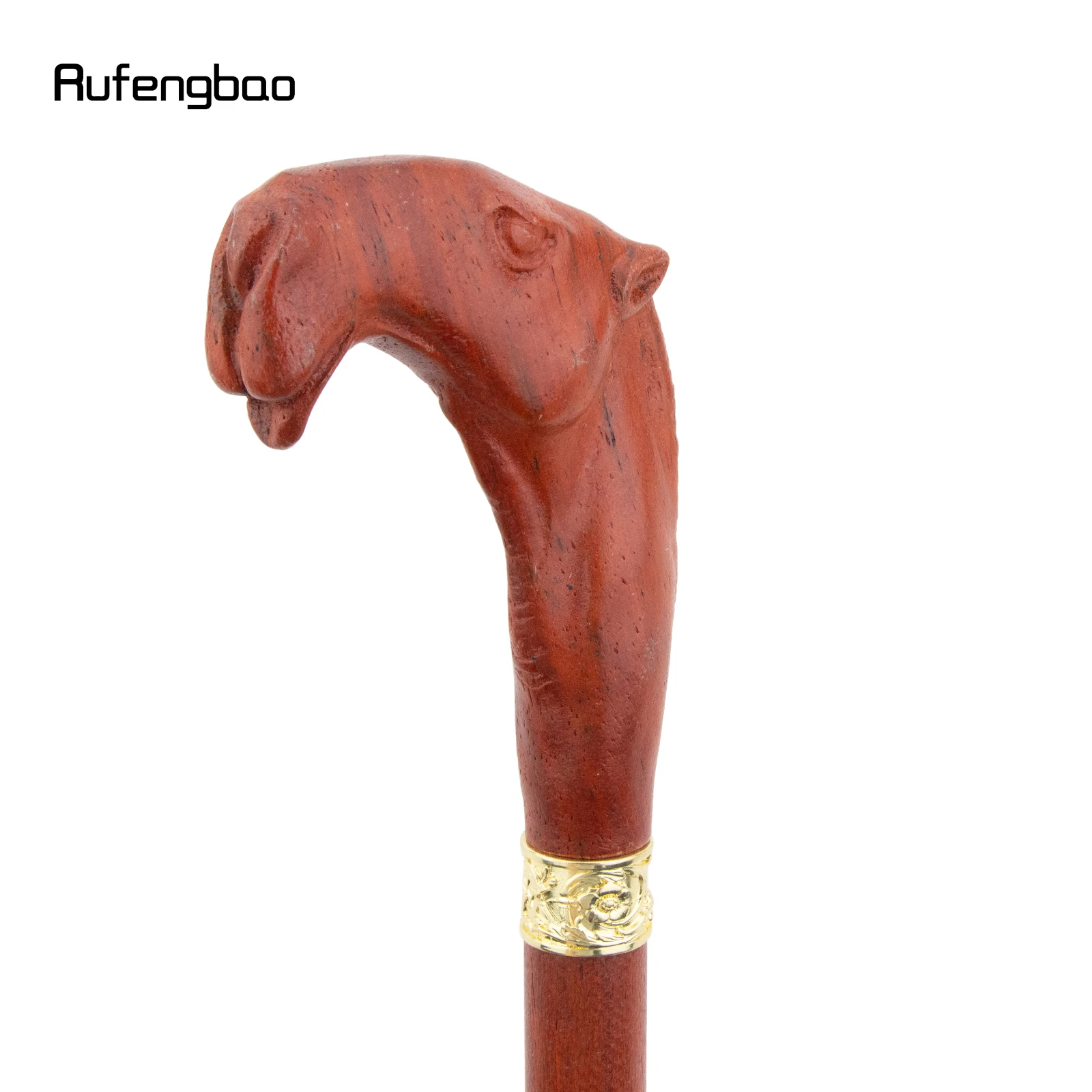 البني الأحمر الجمل خشبية عصا الموضة الزخرفية مصاص دماء تأثيري حفلة الخشب عصا للمشي هالوين الصولجان العصا كروسيير 94 سنتيمتر