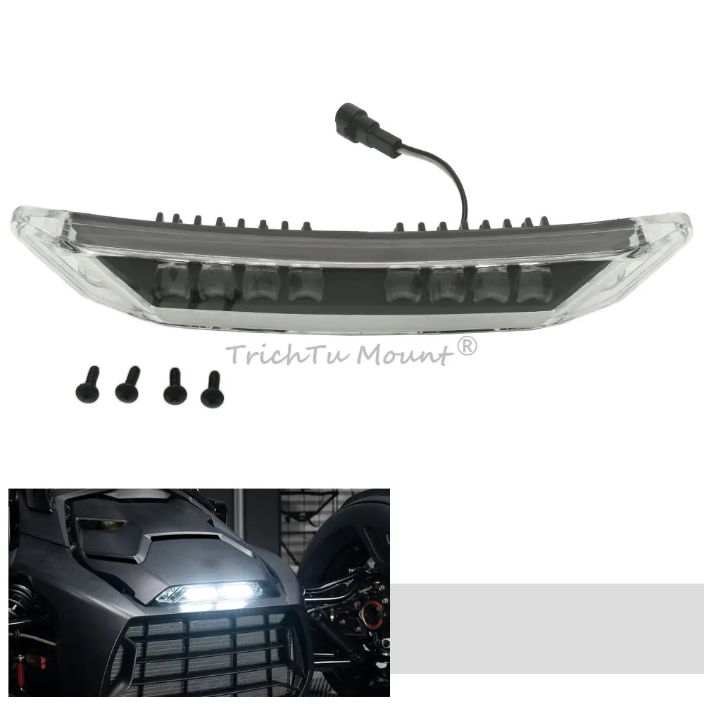 LED Front Bumper Light Running Lamps Headlight IP67 For Can-Am Ryker 600 900 Rally Edition Sport 900 2019-2023