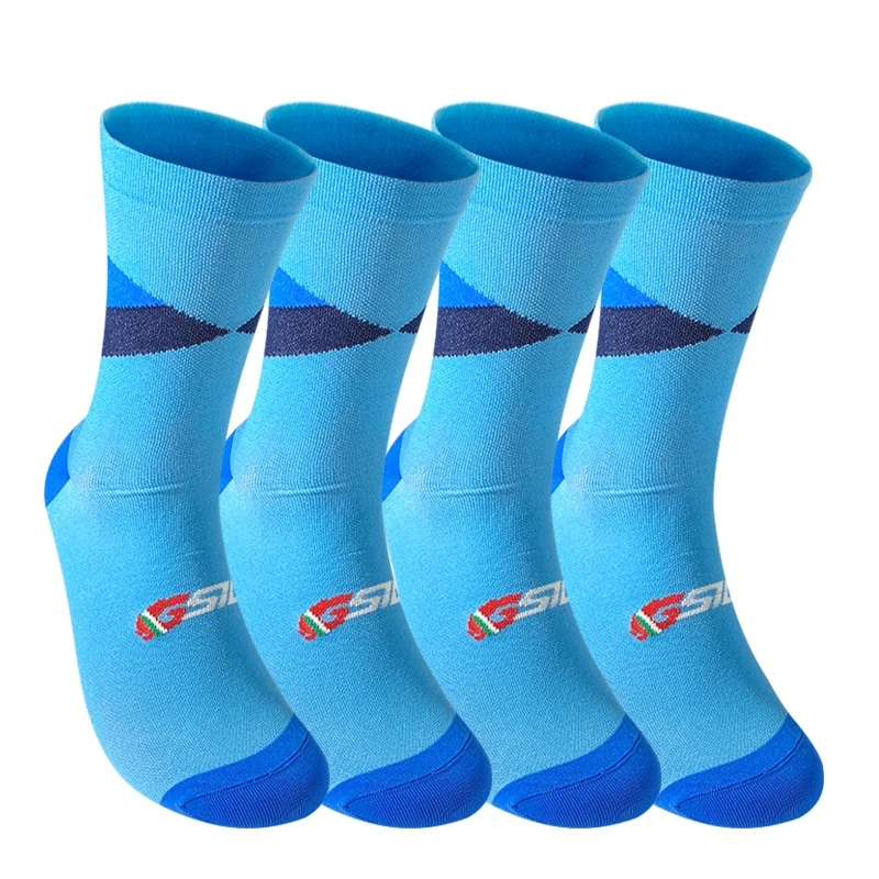 4 Paar Team-Radsocken, Professionelle Sportsocken, Hochwertige Laufsocken, Basketballsocken in Vielen Farben – Detail 8