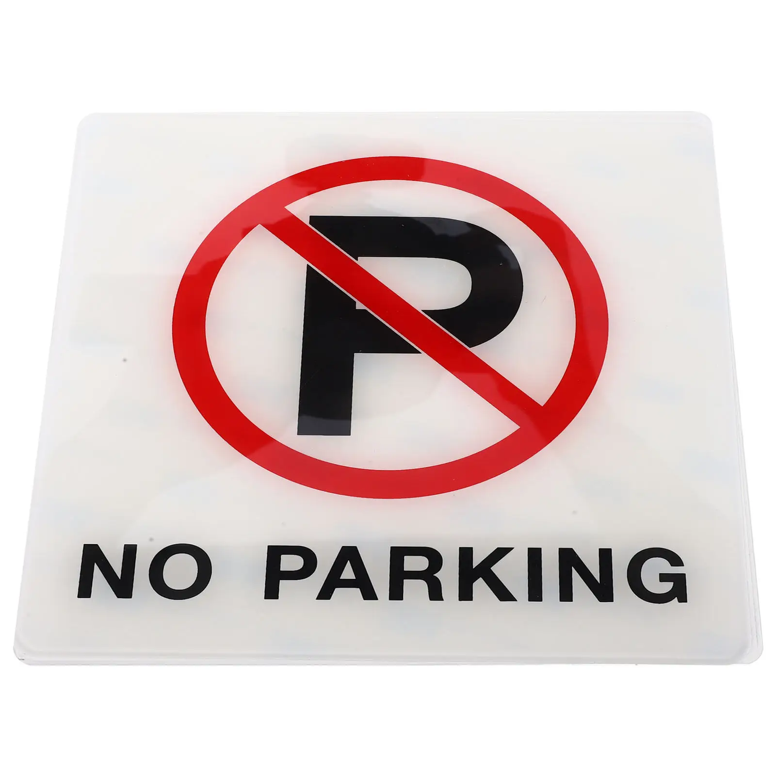 Acrylic No Parking Warning Sign Highly Visible Traffic Safety Sign for Public Private Areas Shopping Mall Yard Garage Doorway