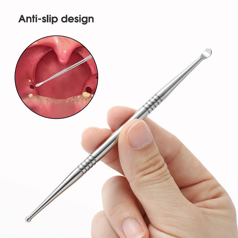 1PCS Stainless Steel Tonsil Stone Remover Oral Care Tool Ear Wax Removal Health Maintenance Mouth Cleaning Accessory