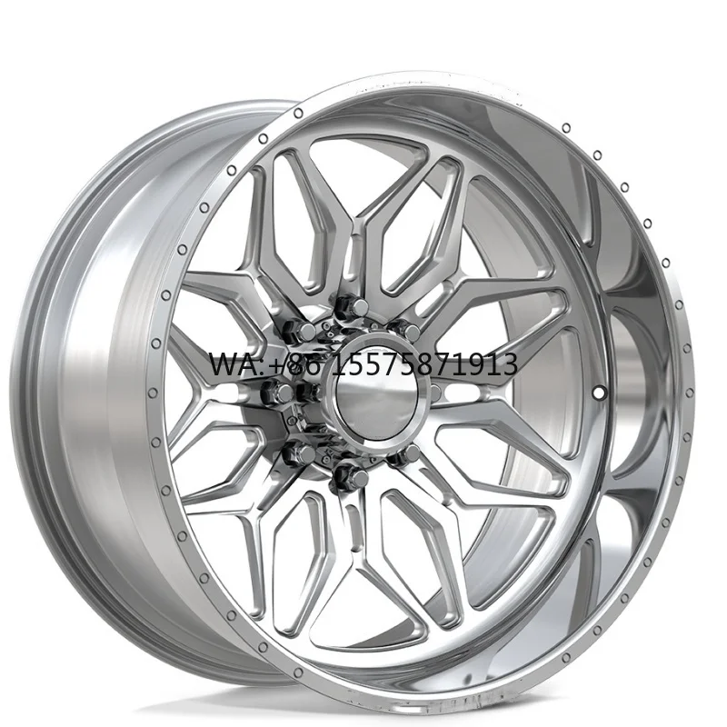 

Кованые колеса для грузовиков Custom Super Single 24x14, 22x12, 24x12, 26x14, 28x16, 5x139.7, 8x165.1, 26x14