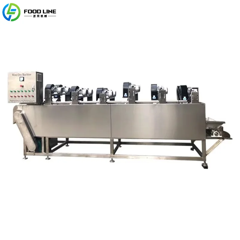 Customized Continuous Fruit Vegetable Drying Conveyor Belt Strong Wind Air Dryer Commercial Processing Device