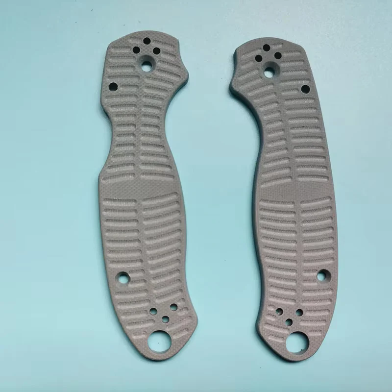 8 Colors G10 Material Fish Bone Pattern Fold Knife Handle Scales for Spyderco Paramilitary3 Para3 C223 Knives