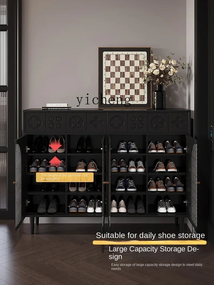 

Home Living Room Door New High-End Home Large Capacity Multi-Layer Narrow Thin Entrance Cabinet