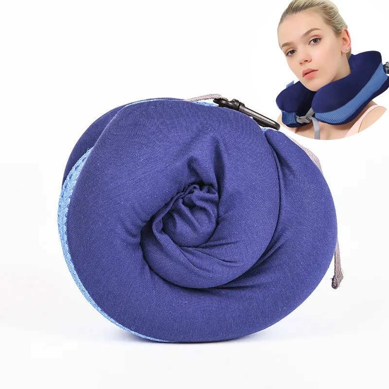 U-Shape Neck Travel Pillow Folding Neck Memory Foam Travel Pillows Portable Business Trip Airplane Neck Pillow Car Headrest