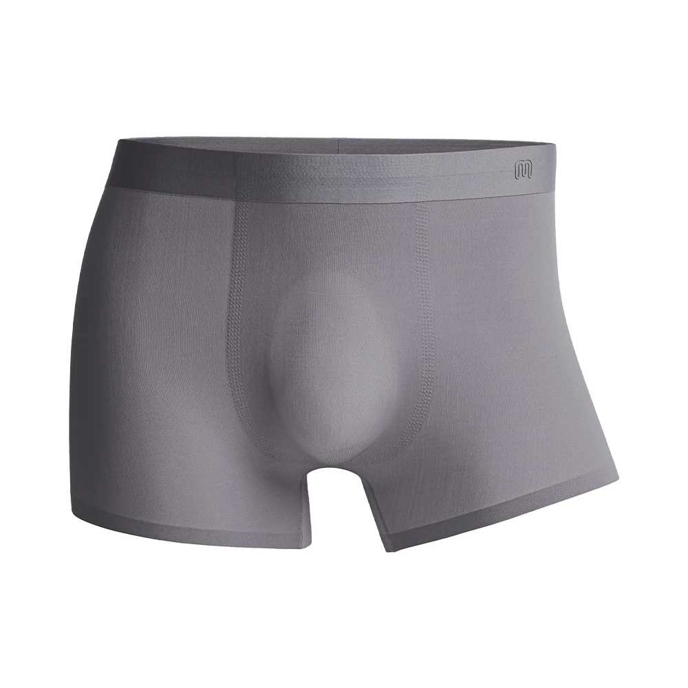 Maden 3pc Cool-Touch Boxer Briefs Men's Breathable 7A Anti-Bacterial Comfortable Underwear Solid Color Stretch Large Trunks