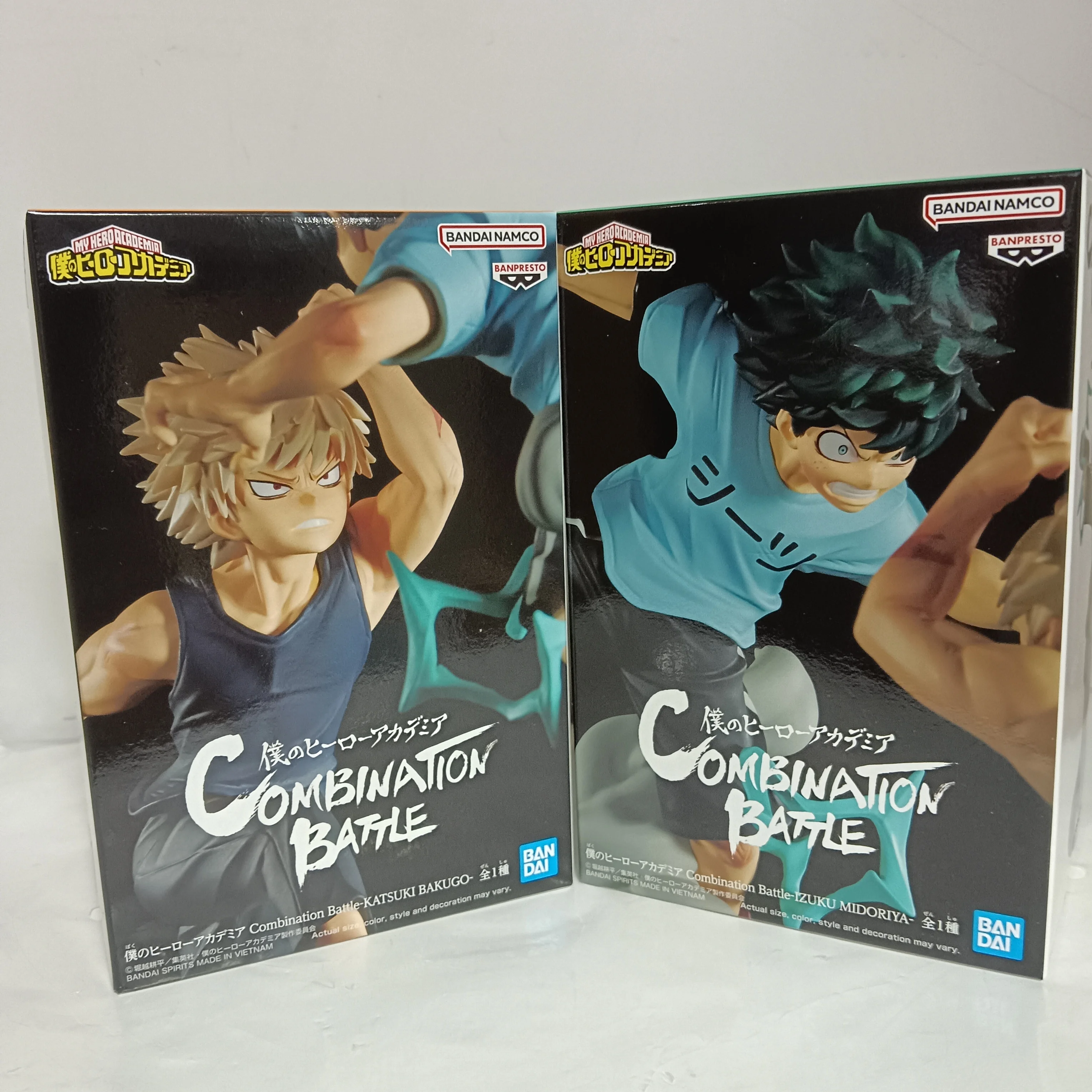 BANDAI My Hero Academia Anime Midoriya Izuku & Bakugou Katsuki Combination Battle Action Figures Model Figurine Original Figuart