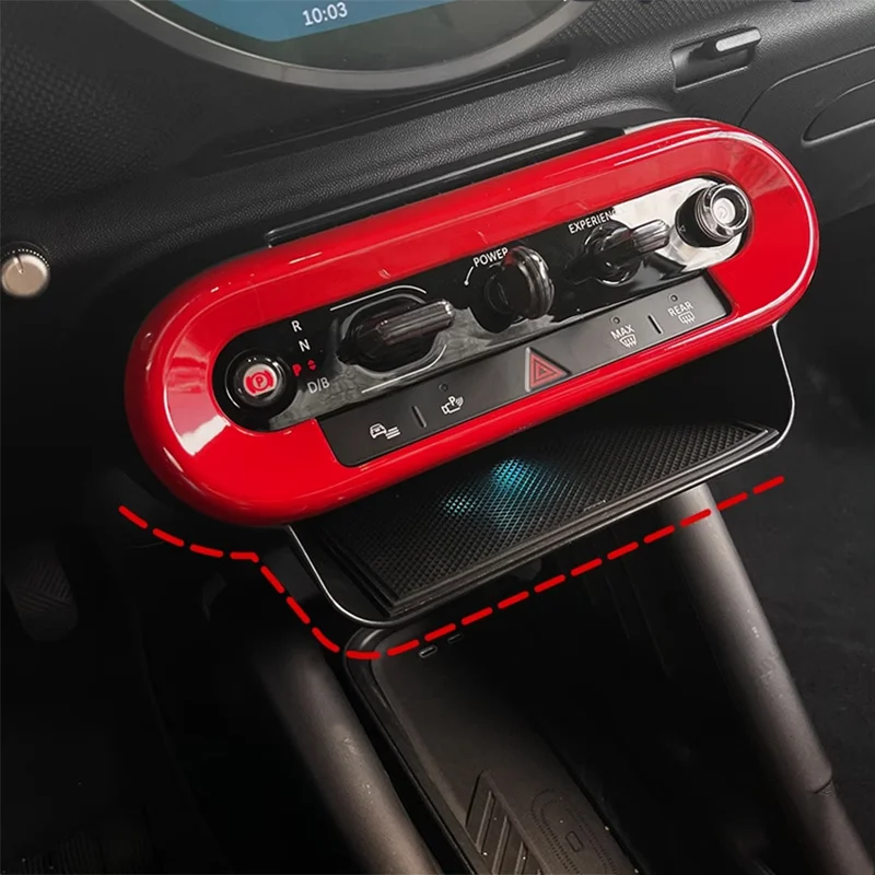 Car Center Console Storage Box Container Holder Tray Decorative Frame For MINI Cooper E SE J01 EV J05 Aceman Accessories Gold