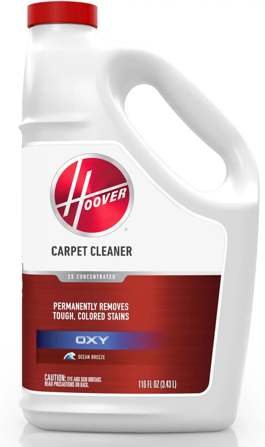 

Oxy Carpet Cleaner Solution, 116 oz., Ocean Breeze Scent, Deep Cleaning Shampoo for Tough Stains on Carpets and Upholstery