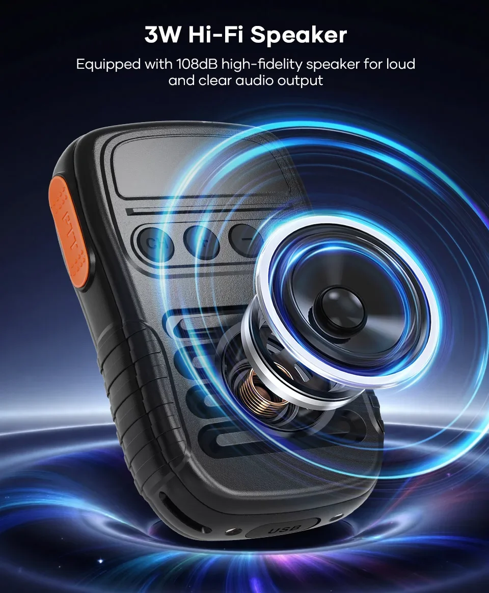 NEW UNIWA BM008 Zello SOS PTT Button Microphone 1800mAh BT Professional Handheld Universal for Mobile Phones and Walkie Talkie