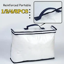 Quilt Pillow Storage Bags Moving Bedding Packing Bags Transparent PVC Storage Bags Blanket Packing Bags Pillowcase Bags