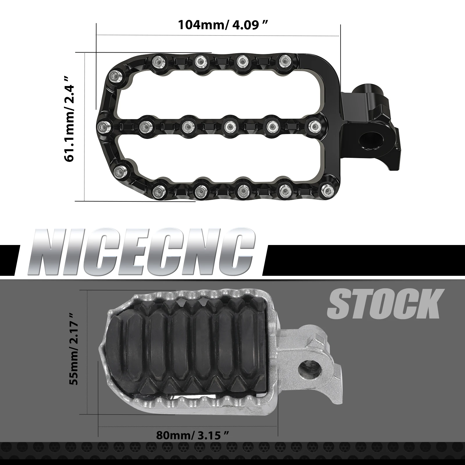 For Yamaha 2019-2024 Tenere 700 XTZ 700 XTZ700 T700 Foot Pegs Foot Rest Footpegs Forged Wide Tenere700 Rally Edition 2020-2024 - Image 2