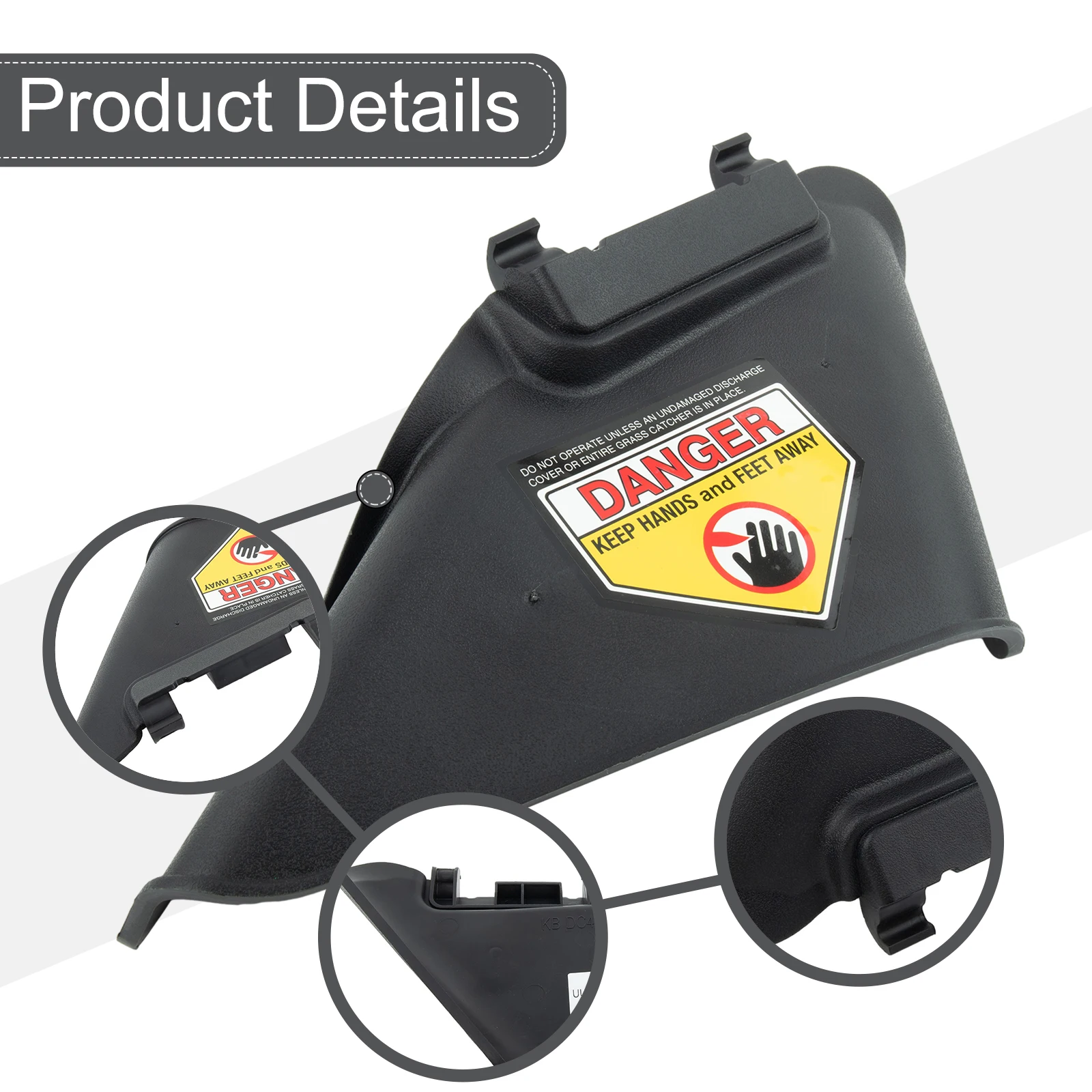 Side Discharge for chute for Walk Behind Mowers Plastic Component Meets OEM Part 73107486 Dimensional Standards