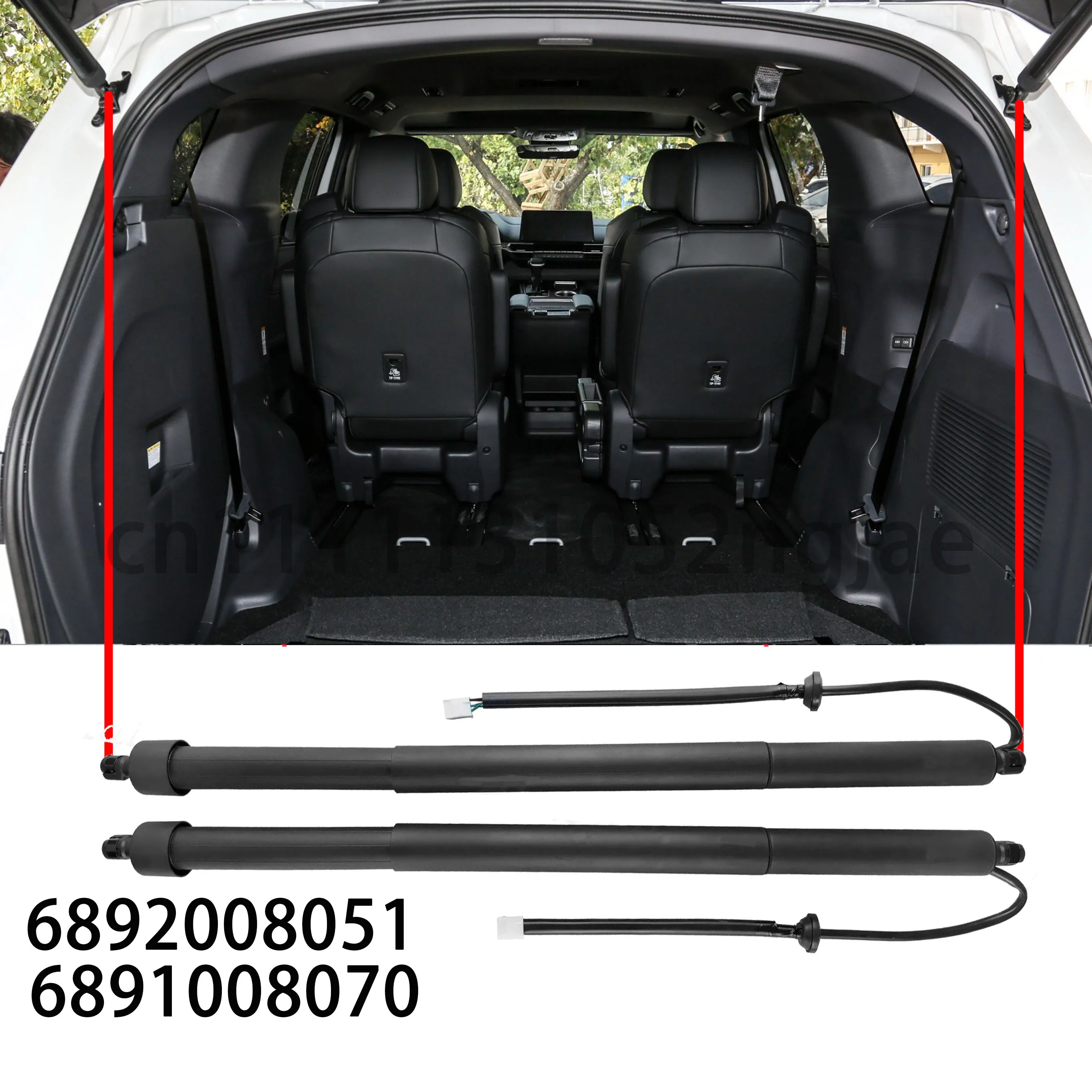 For 2022-2024 Toyota Sienna XL40 Tailgate Support Rod Rear Tailgate Strut Electric Support Struts 6892008051 6891008070