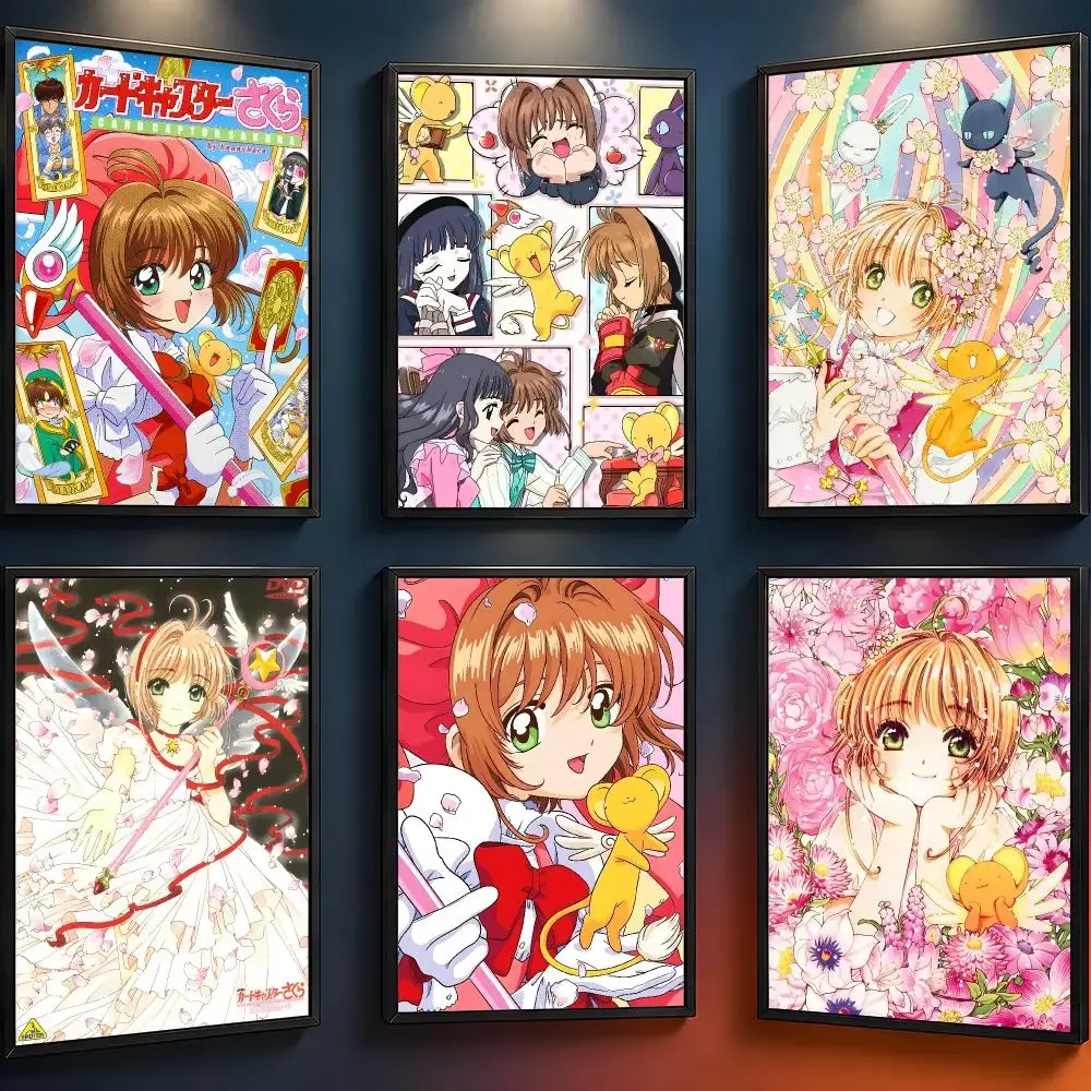 Anime Cardcaptor Sakura CCS Syaoran Kero Poster Wall Art PP Waterproof HD Self Adhesive Modern Home Decor Living Room Apartment