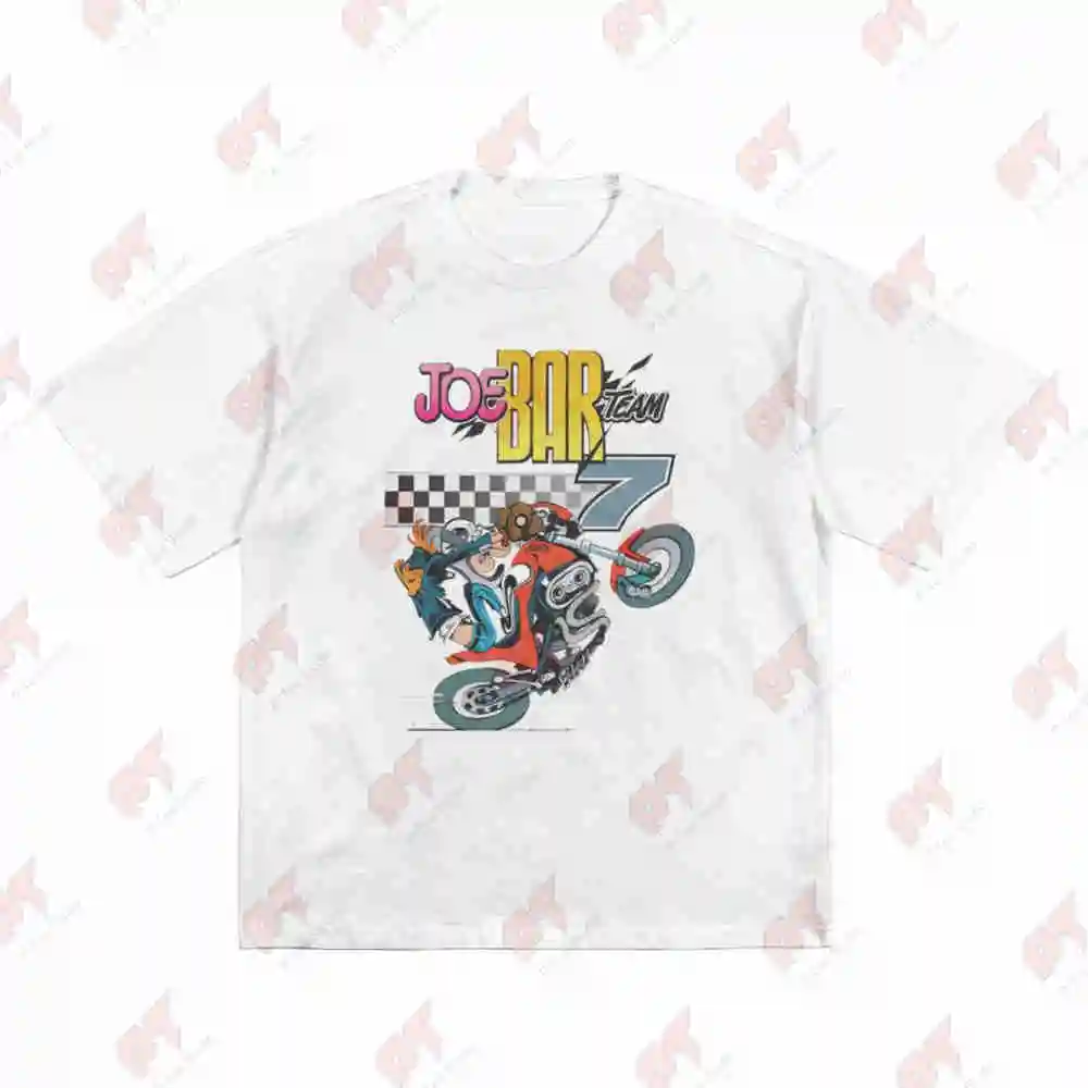 Joe Bar Team Motorcycle Racing Short Sleeve Tee 100% Cotton T-Shirt
