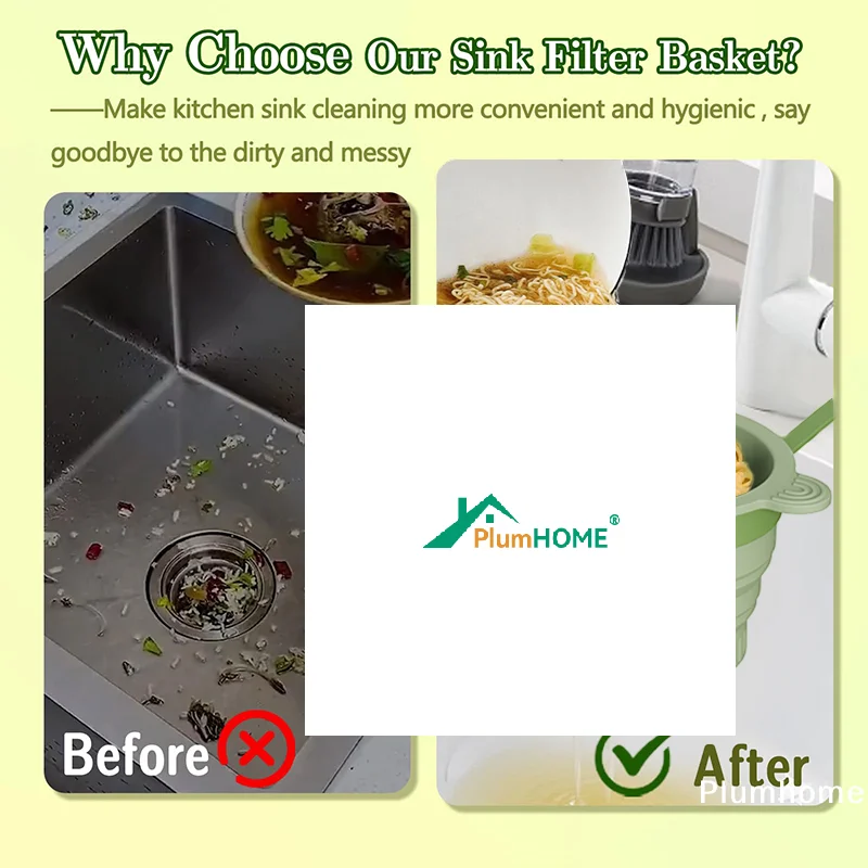 

Корзина для сита для раковины, подвесная корзина для сливного фильтра для кухонной раковины, новинка 2025 года, самоочищающийся уловитель еды для раковины