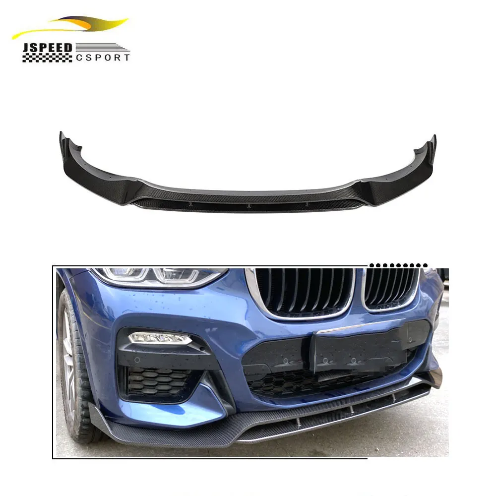 

Suitable for BMW X3 M-TECH M40I Sport Utility vehicle 4-door 2018-2020 Carbon fiber front bumper lip