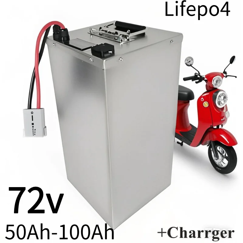 

72V 40ah 60ah 80ah 100ah 120ah 150ah 180ah lifepo4 литиевая батарея BMS для скутера Инвертор EV велосипед Трехколесный велосипед караван EV