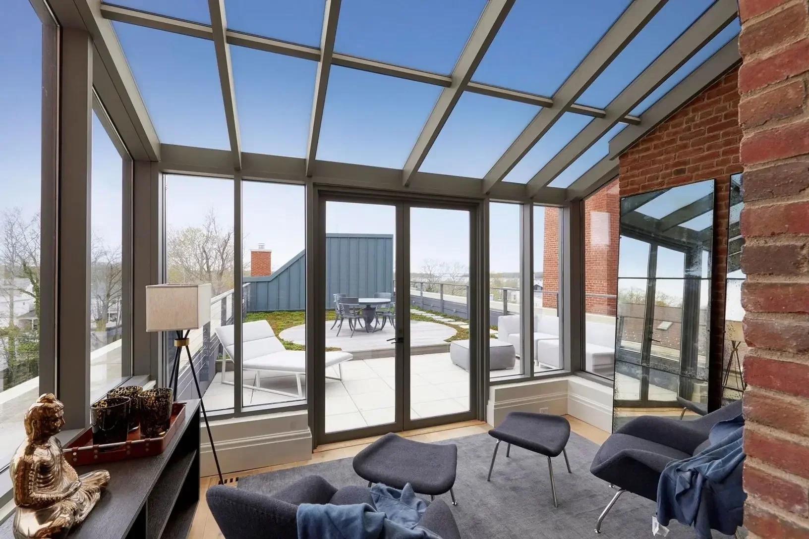 Modern Design Solarium Enclosed Porch Conservatory Quality Guaranteed Four Seasons Winter Garden Aluminum Sunroom Hotels Villas