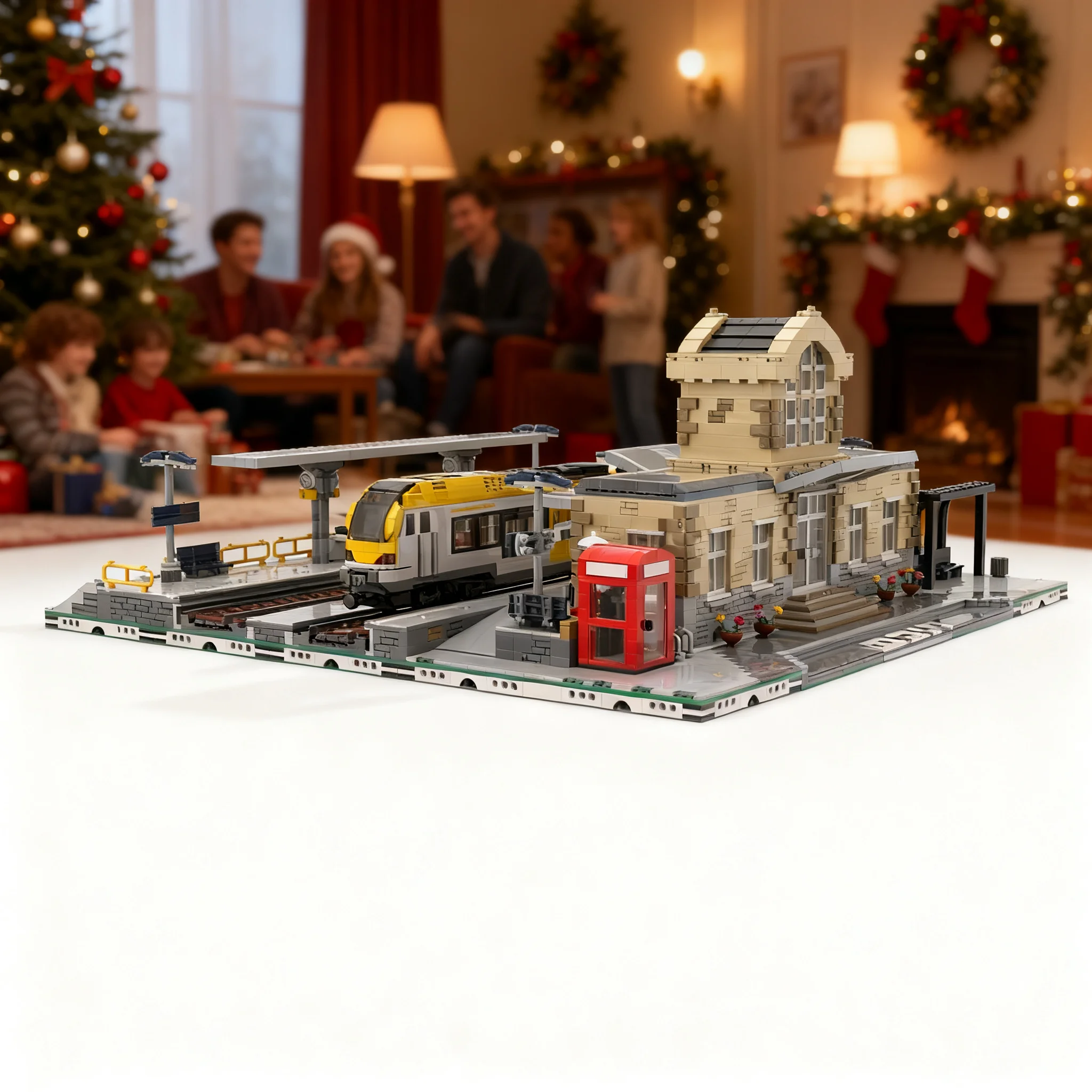 2886pcs MOC City Trains Platform Trainstation - Bahnsteig Für Bahnhof Model Toy Building Blocks Construction Christmas Gifts