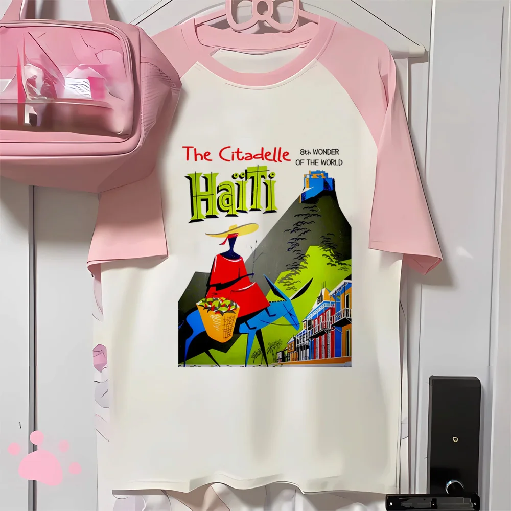 Haiti Tee women streetwear t-shirts girl comic clothes