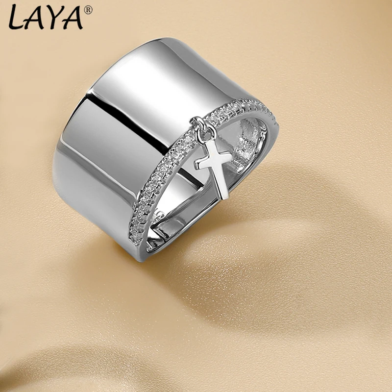 LAYA Finger Band Ring For Women 925 Sterling Silver High Quality Zircon Personalized Design Neutral Fashion Jewelry 2024 Trend