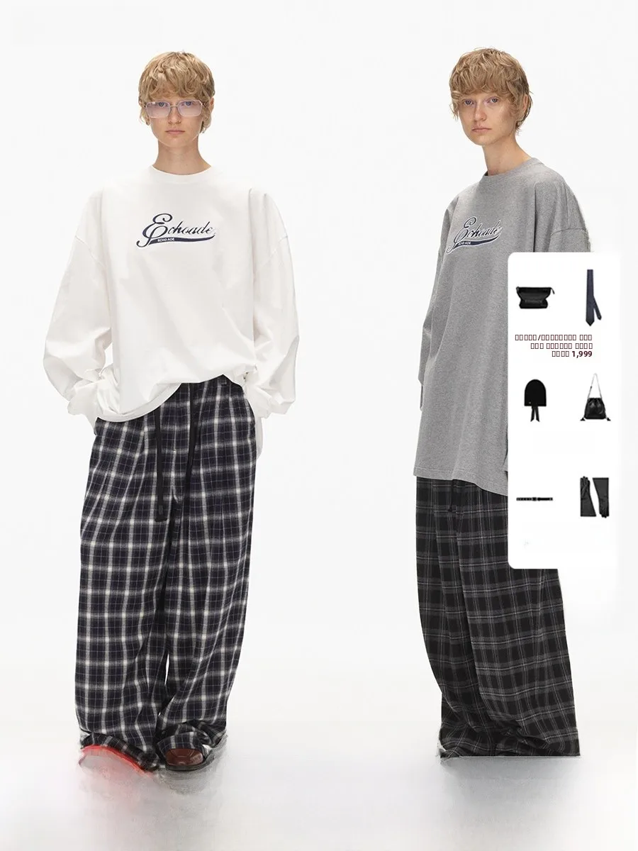 

Женская классическая футболка Ade с длинным рукавом, свободного кроя, комфортная, струящаяся, с круглым вырезом, из хлопка, для повседневной носки, модная