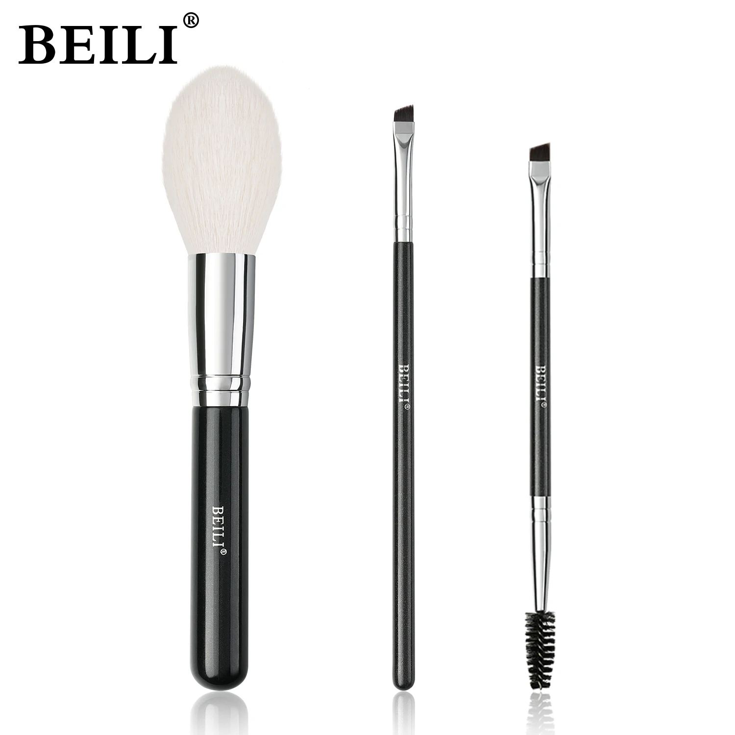 BEILI 超薄型眉毛メイクブラシセットプロフェッショナルアイライナーまつげコンシーラーディテールブラシメイクアップ美容製品