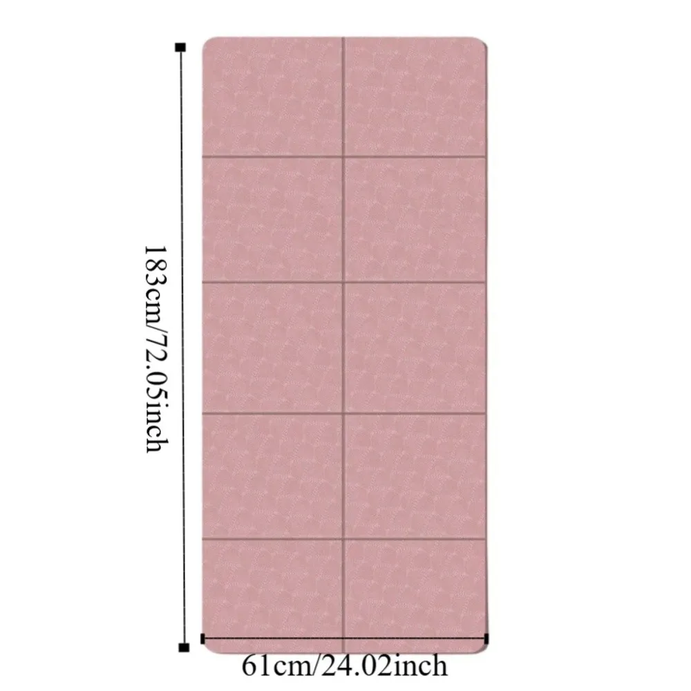 متعددة الوظائف طوي اليوغا حصيرة عدم الانزلاق لا طعم له طوي بيلاتيس حصيرة تخزين مريحة TPE اللياقة البدنية وسادة #6